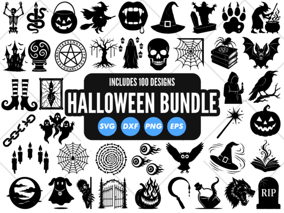 Download Halloween Silhouette SVG Mega Bundle - Premium Resources
