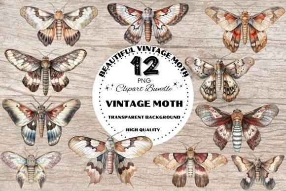 Download Beautiful Vintage Moth - Moth Collection