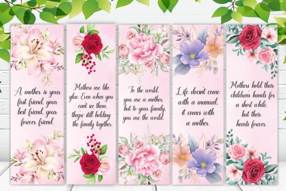 Download Mother's Day Bookmark Printables - Moth Collection