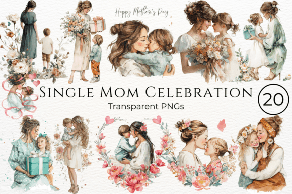Download Single Mom Celebration Mothers Day - Moth Collection