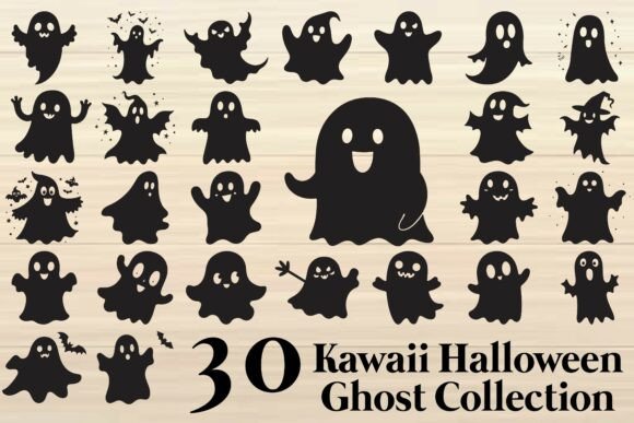 Download Kawaii Halloween Ghost Collection - Premium Resources